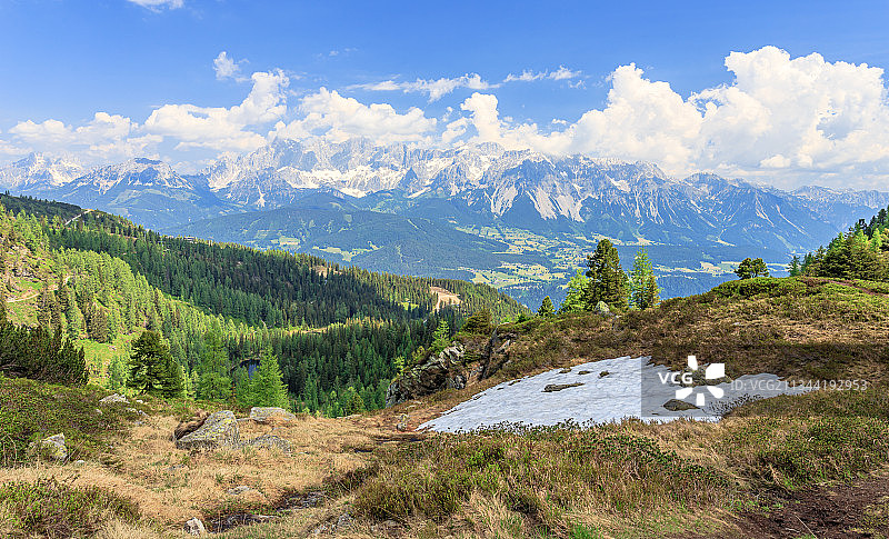 奥地利Bergbahnen山的风景图片素材