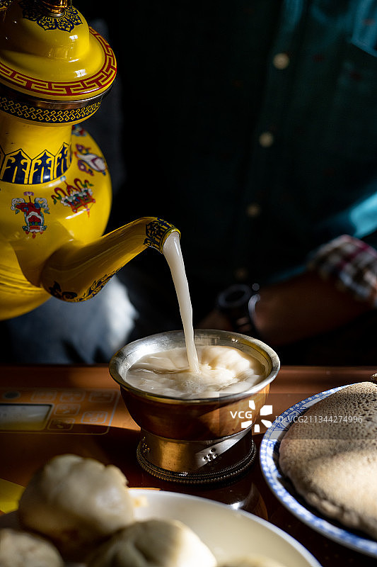 高原酥油茶图片素材