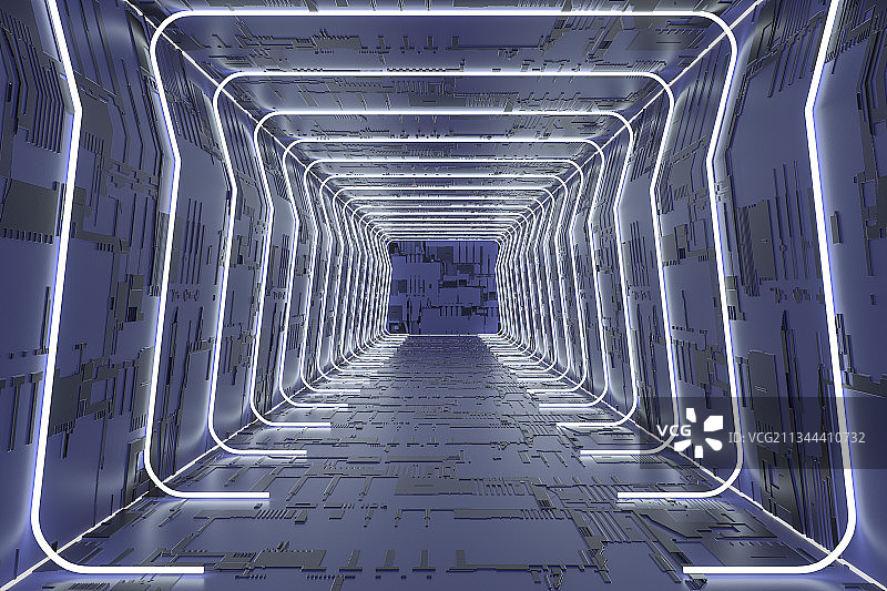 隧道，抽象，科技，空间，走廊图片素材