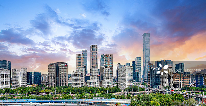 北京城市风光天际线图片素材
