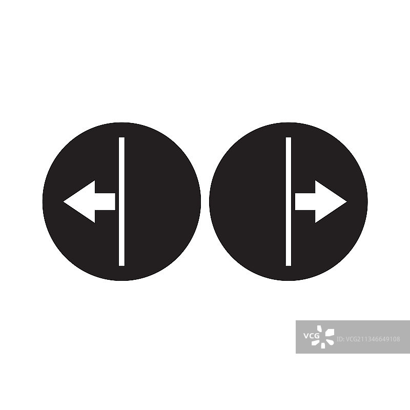 左右标志符号标识设计模板图片素材