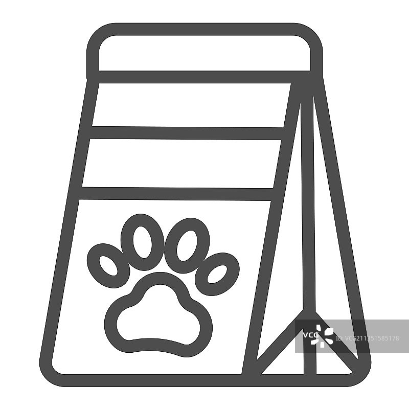宠物干粮在袋猫狗零食爪子印图片素材