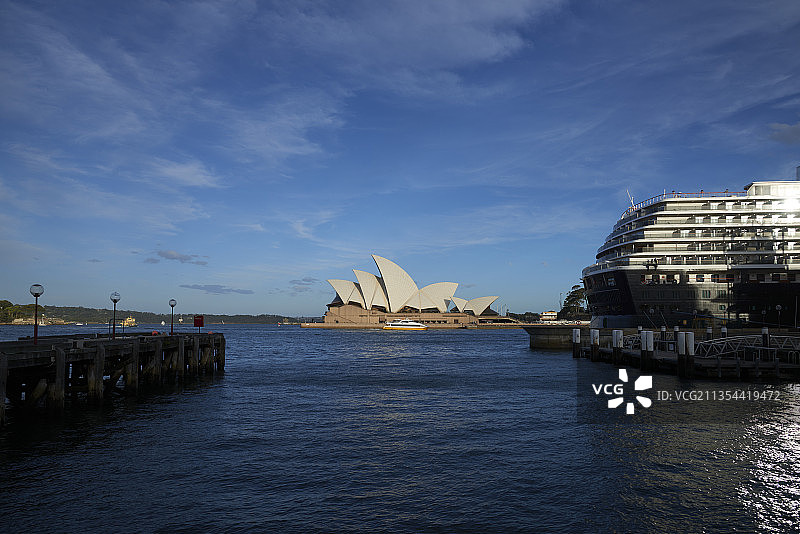 澳大利亚悉尼，悉尼港，悉尼歌剧院，悉尼塔，悉尼港湾大桥图片素材