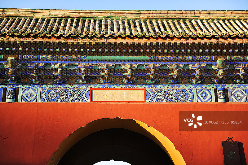 北京，天坛，昭亨门。图片素材