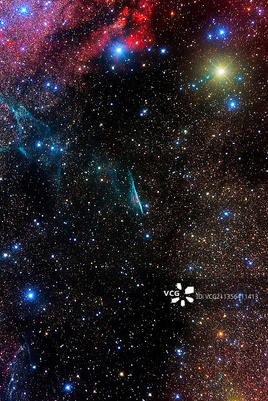 帆船座NGC2736铅笔星云图片素材
