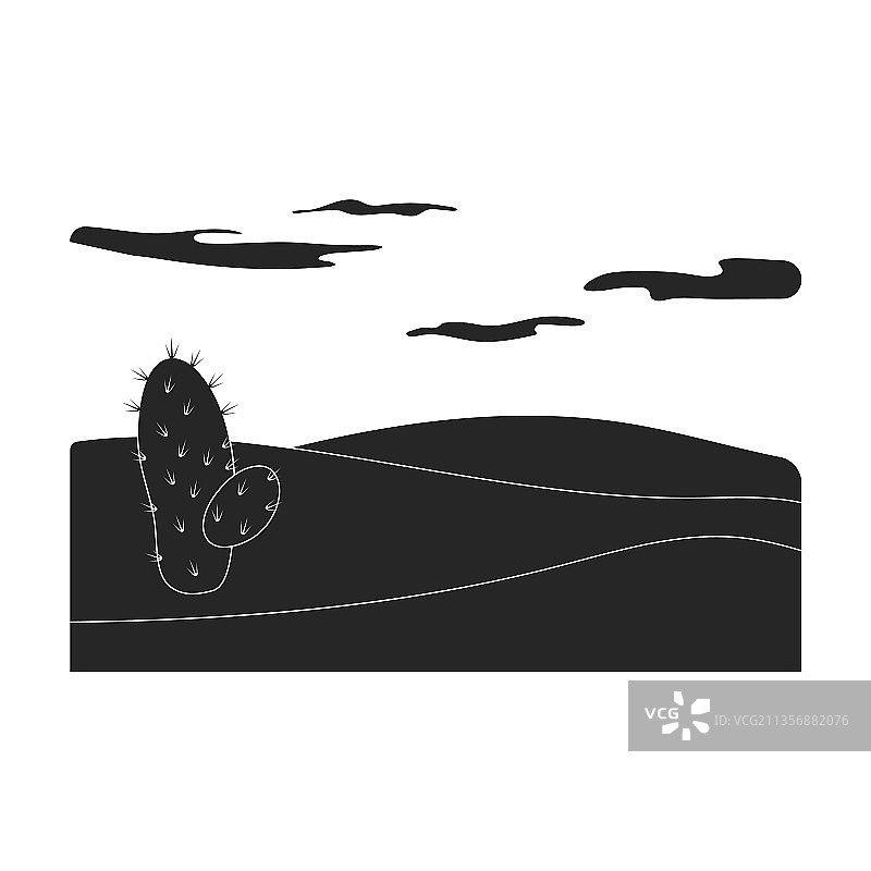 沙漠iconblac矢量图标孤立图片素材
