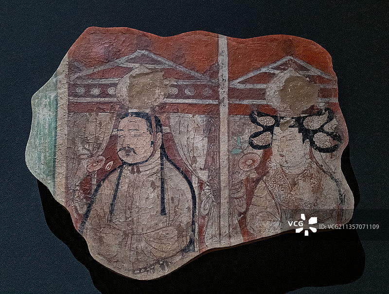 柏林亚洲艺术博物馆藏新疆石窟壁画图片素材