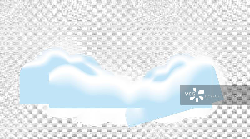 卡通蓝蓝的白云元素图片素材