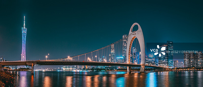 广州CBD夜景图片素材