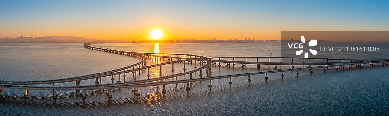 胶州湾跨海大桥图片素材