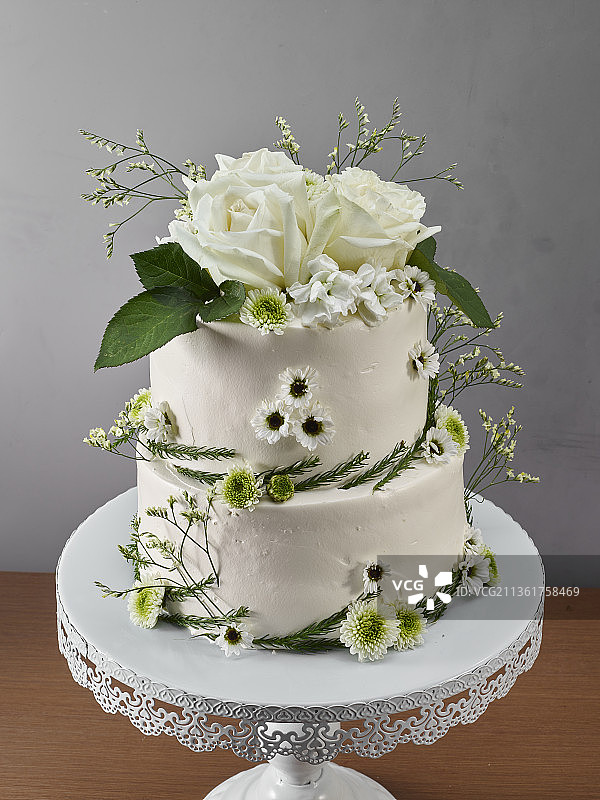 双层婚礼蛋糕图片素材