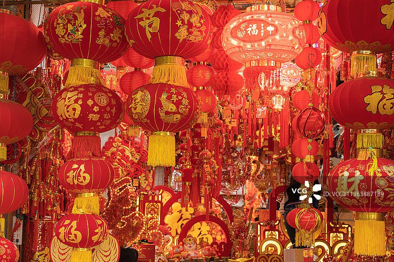灯笼，春节，年货，商铺图片素材