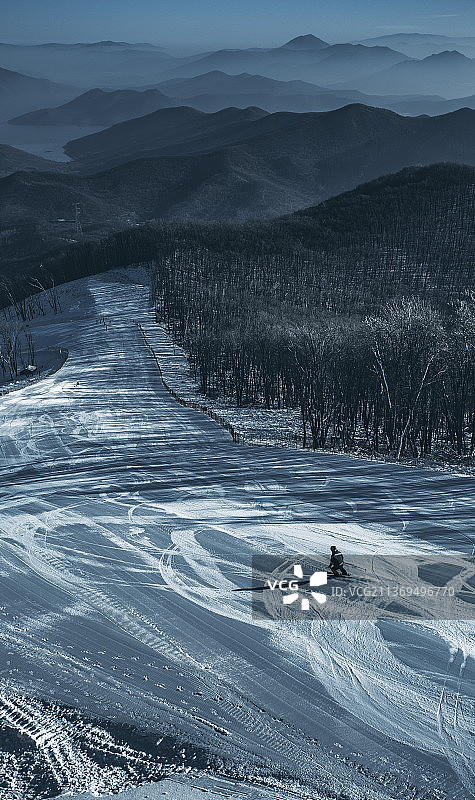 松花湖滑雪场图片素材