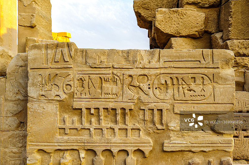 埃及卢克索卡纳克神庙图片素材