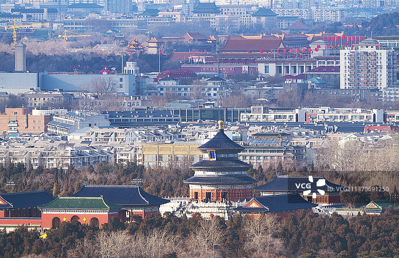 北京城市地标  天坛祈年殿 天安门图片素材