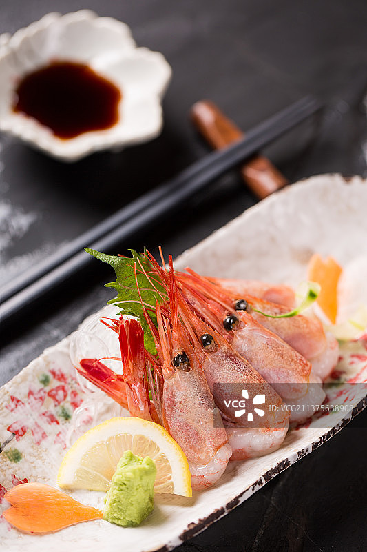 日本料理甜虾图片素材