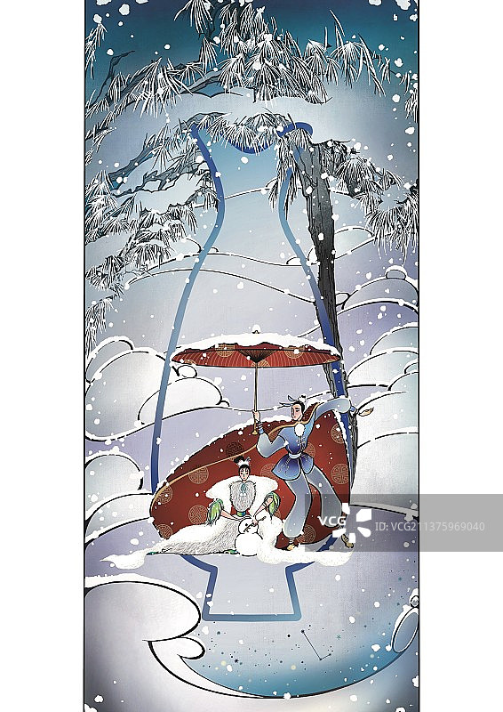 【二十四节气之中国舞】之【大雪】图片素材