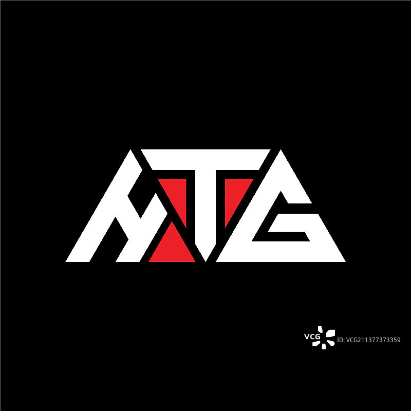 HTG三角形字母logo设计采用三角形图片素材