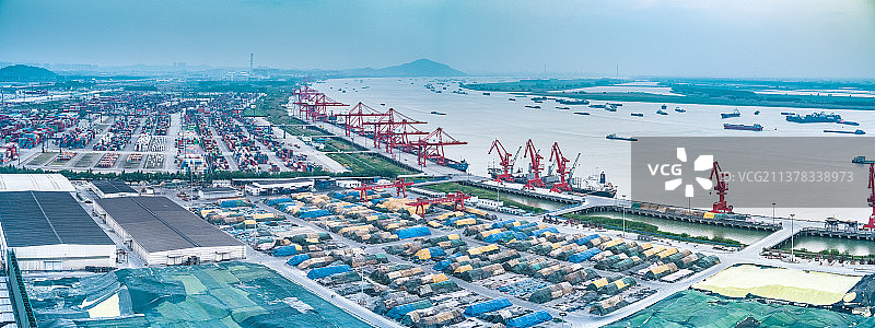 货运港口码头图片素材