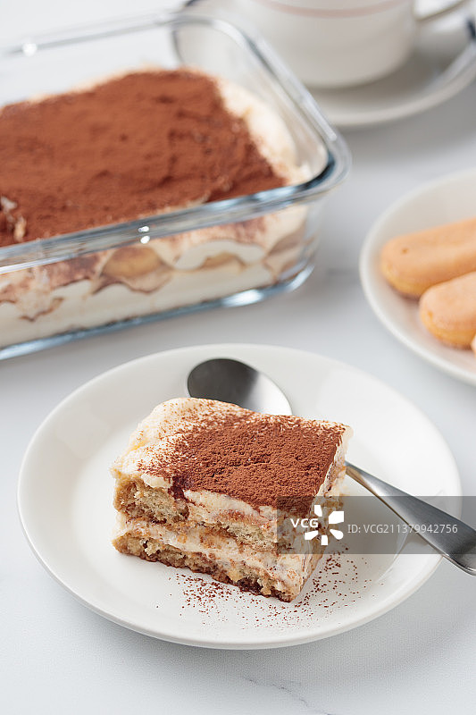 自制提拉米苏蛋糕甜点，芬兰图片素材
