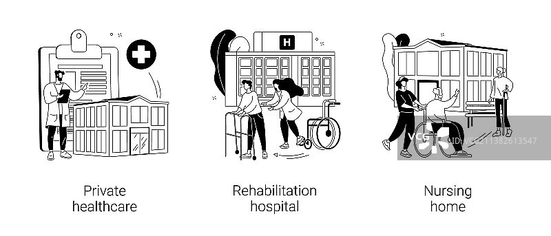 医疗设施抽象概念图片素材