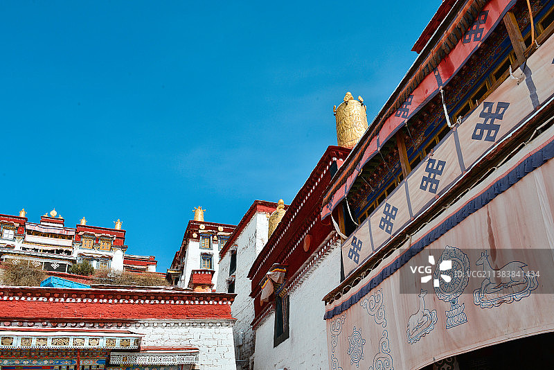 西藏甘丹寺图片素材