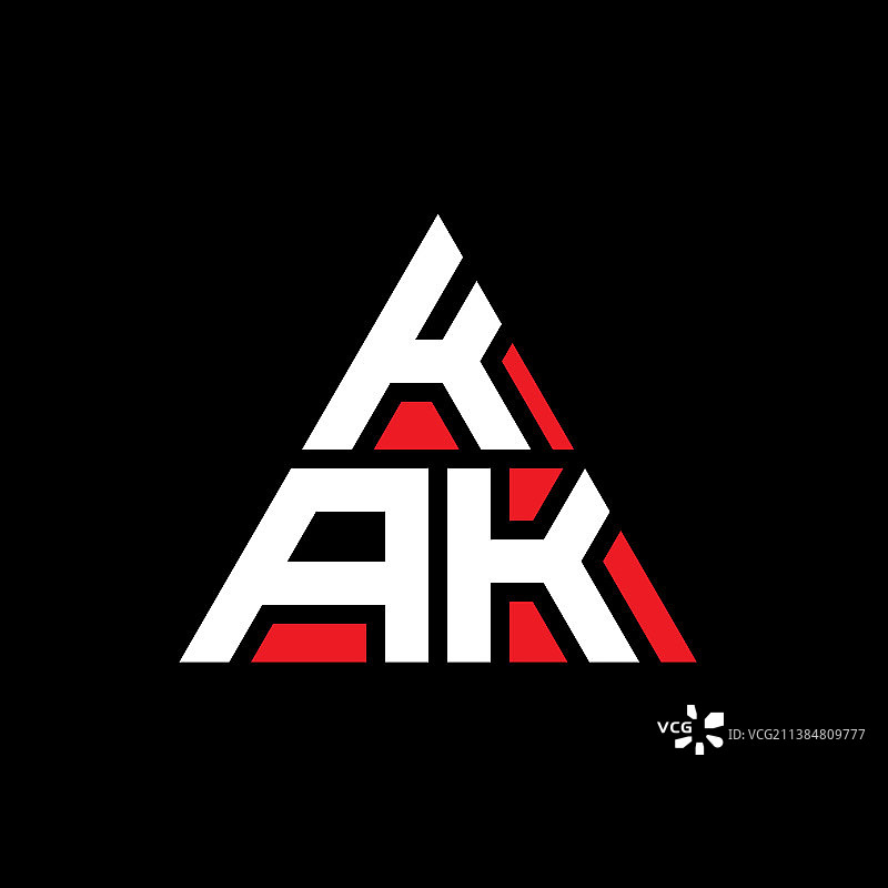 Kak三角形字母logo设计用三角形图片素材