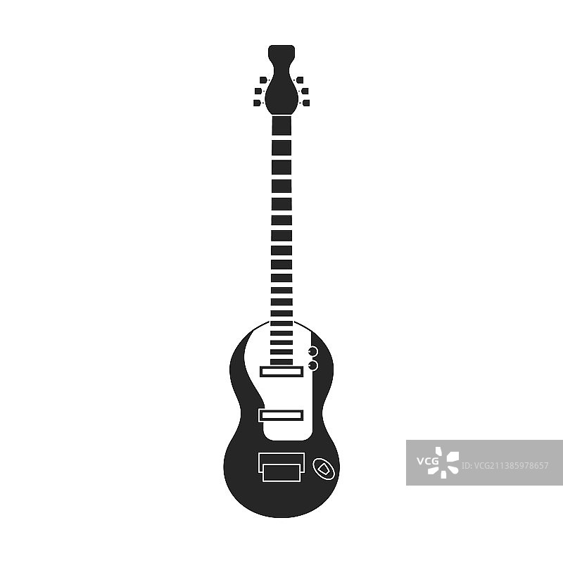 电吉他图标黑色图标图片素材