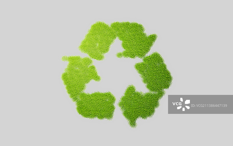 可回收循环利用绿色标志图片素材