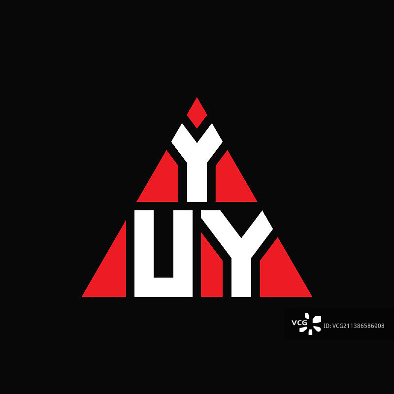 Yuy三角形字母标志设计用三角形图片素材