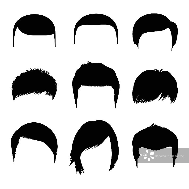 男性发型图片素材