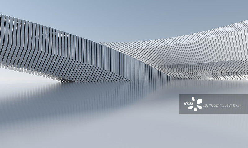 三维渲染抽象建筑空间图片素材