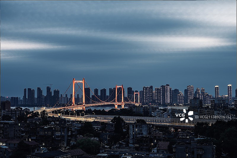 武汉鹦鹉洲大桥图片素材