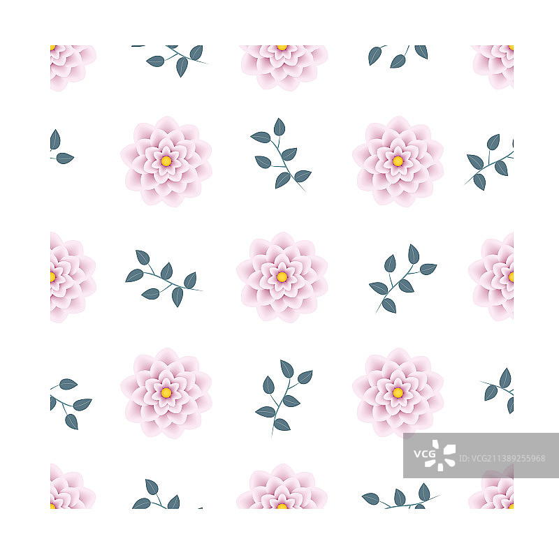 花卉无缝模式图片素材