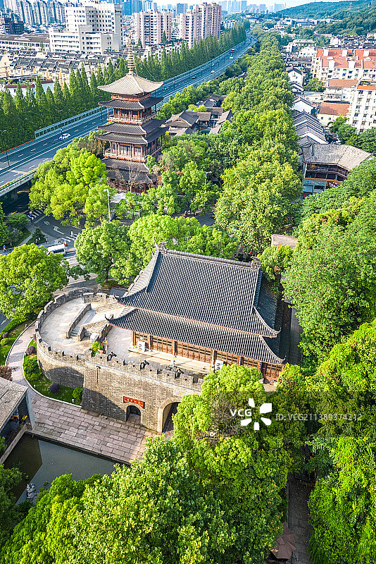 杭州城南鼓楼和望仙阁图片素材