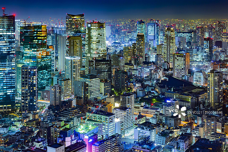 日本东京的夜景图片素材
