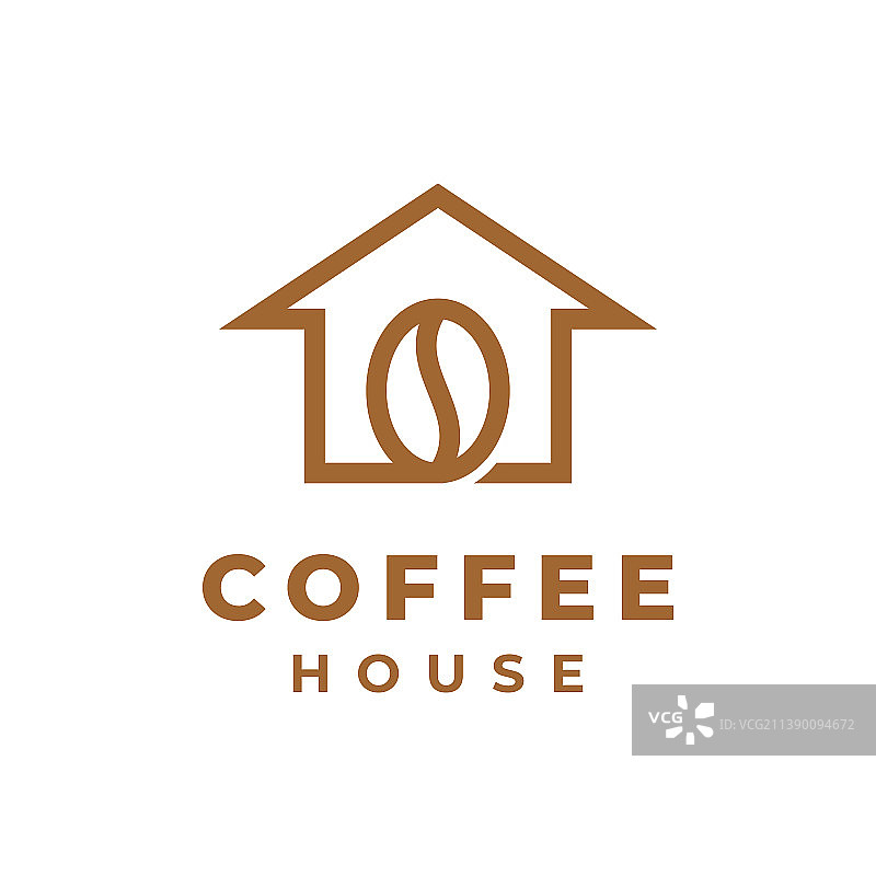 咖啡豆屋logo设计图片素材