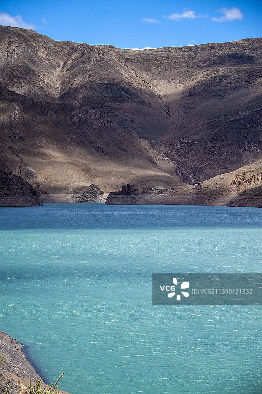 高原水库的绿色（The green of plateau reservoir,Tibet）图片素材