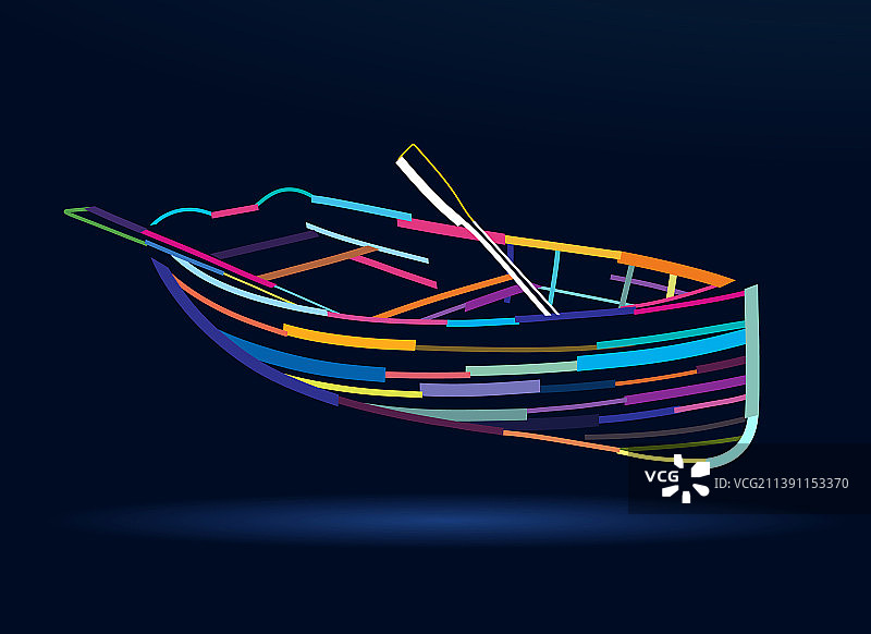 抽象木船的桨来自五色图片素材