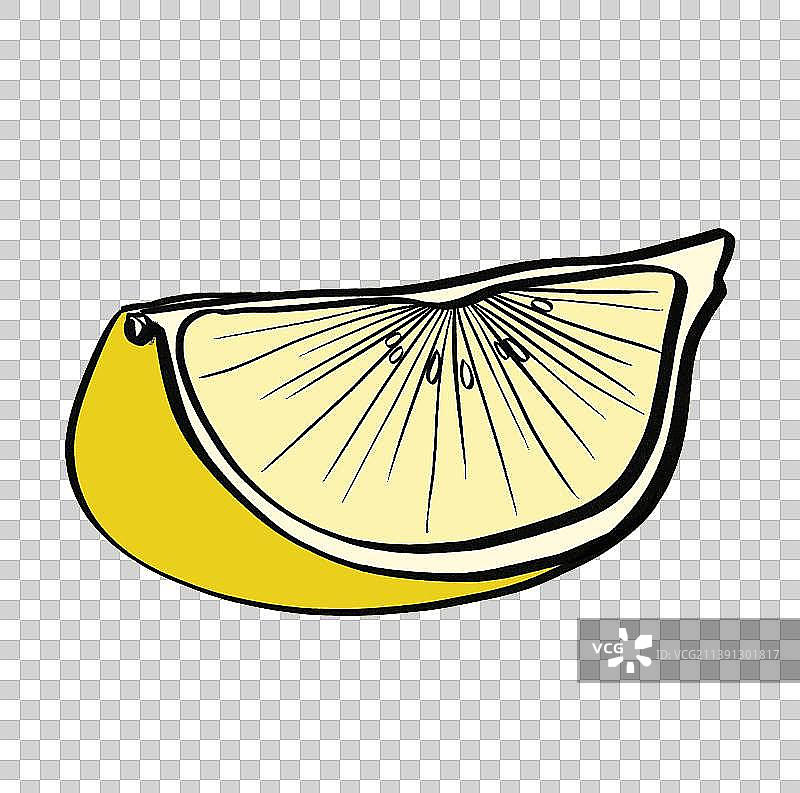 水果柠檬插画元素图片素材