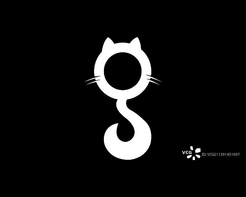 字母猫标志设计图标图片素材