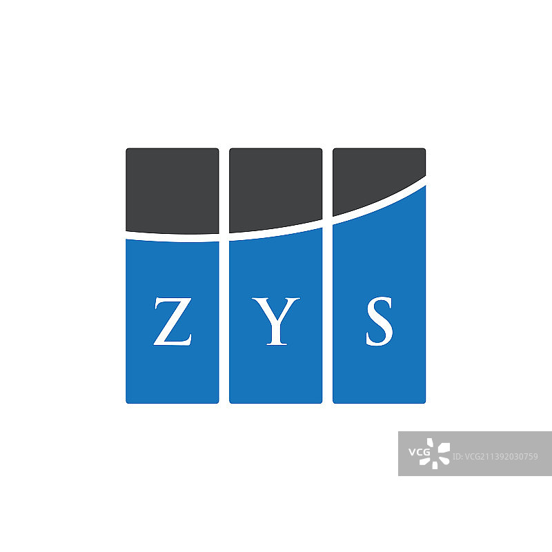 白底字母logo设计Zys图片素材