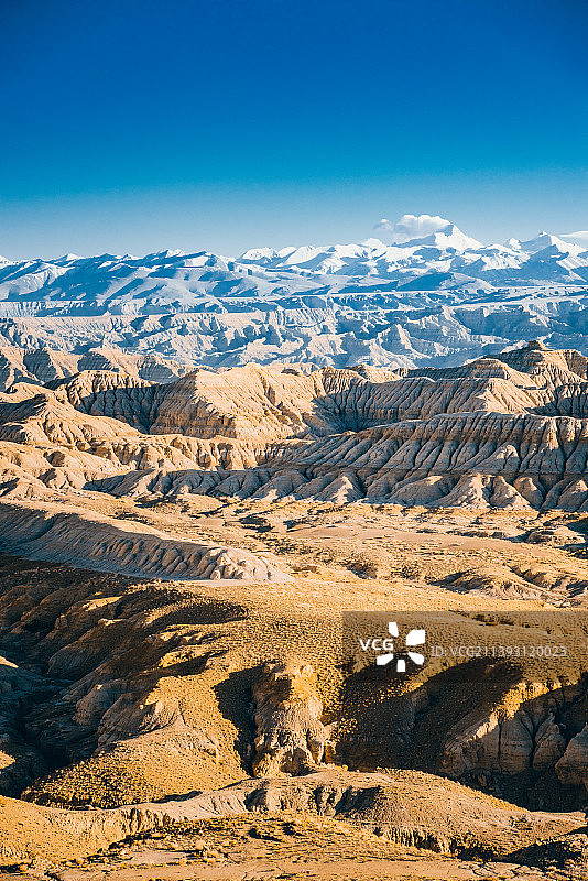 中国西藏扎达土林地貌风光图片素材