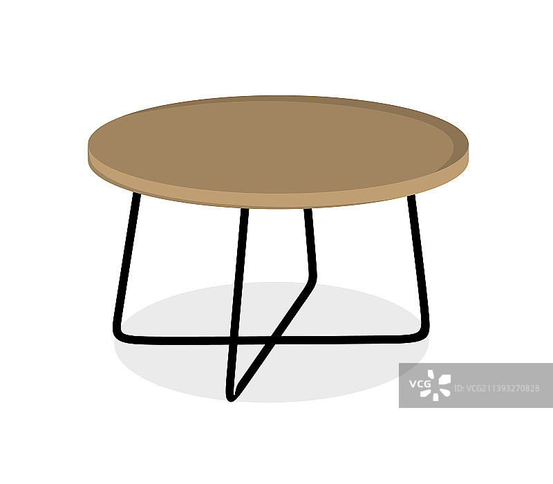 现代室内铁木咖啡桌图片素材