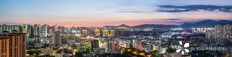 三亚城市夜景图片素材