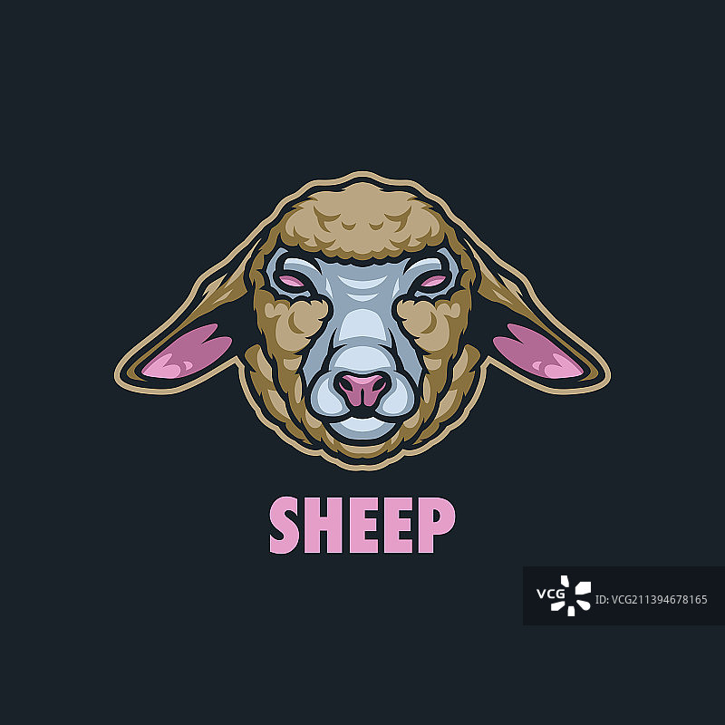 羊吉祥物标志图片素材