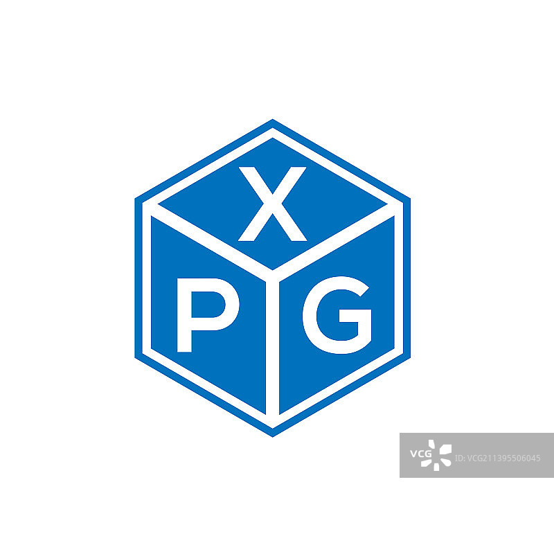 XPG字母标志设计黑色背景XPG图片素材