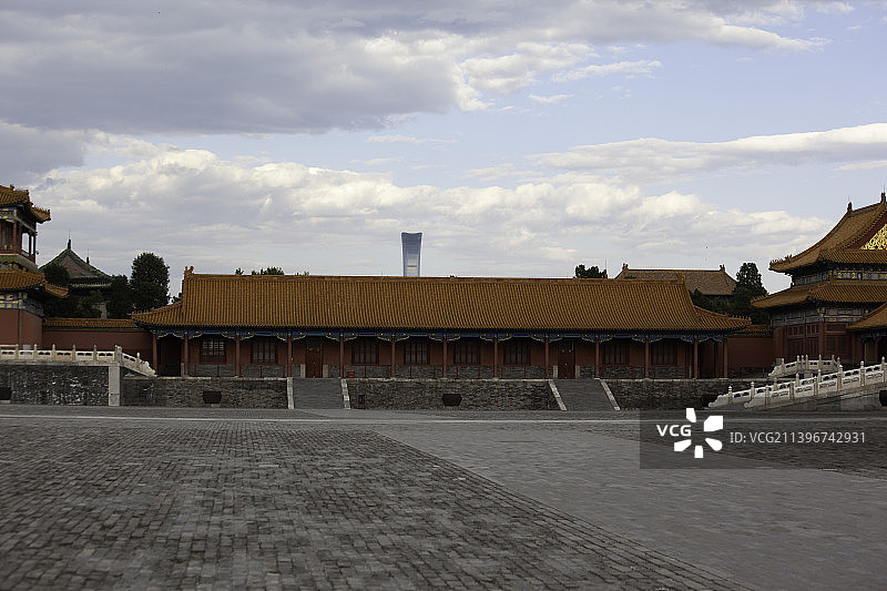 北京故宫太和殿广场风光图片素材