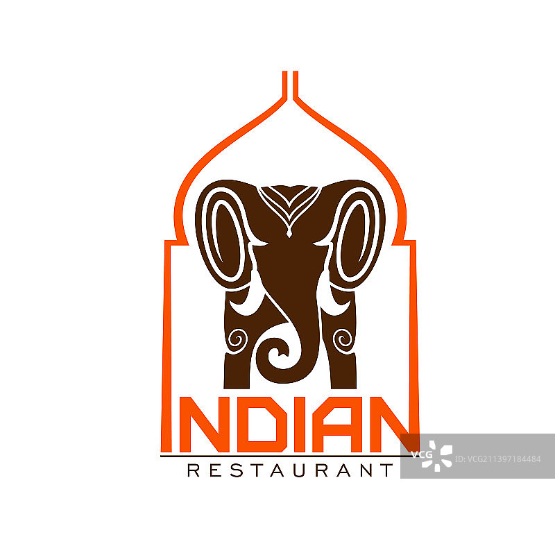印度餐厅大象印度菜美食图片素材