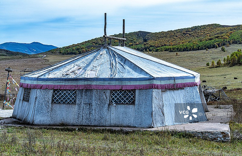 内蒙古赤峰克什克滕乌兰布统大草原影视外景拍摄基地蒙古包景点图片素材